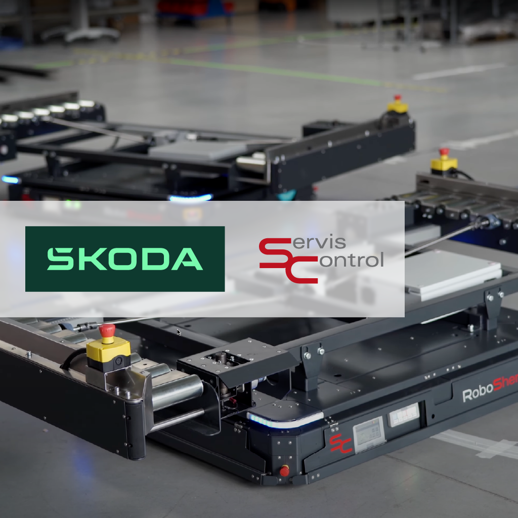 Using autonomous vehicles (AGV) in Škoda Auto